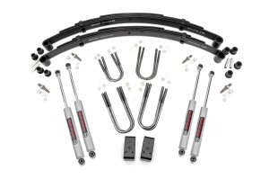 Jeep J10 Suspension Lift Kit - Rough Country - Rough Country 3 Inch with Rear Blocks - '74-'87